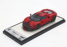 FERRARI 296 ASSETTO FIORANO ROSSO F1 METALLIZZATO OPACO AND BLACK STRIPE - Vroomi