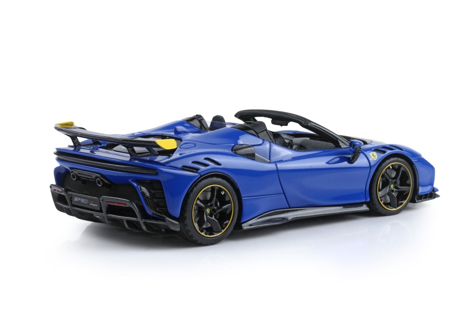 FERRARI SF90 XX SPIDER AZZURRO DINO E GIALLO - Vroomi