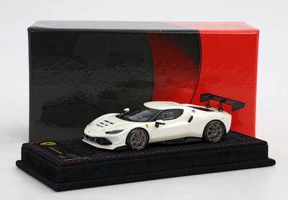 FERRARI 296 CHALLENGE 2023 FUJI WHITE BASE ALCANTARA - Vroomi