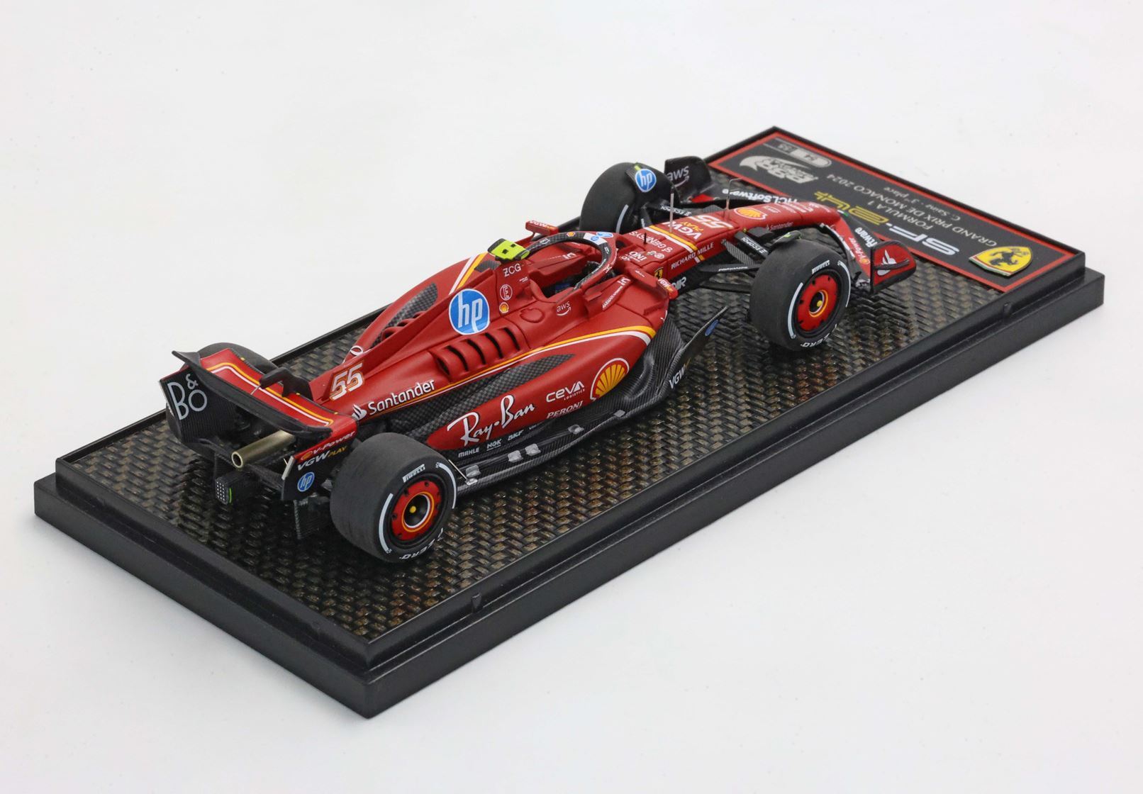 FERRARI SF24 MONACO GP 2024 SAINZ TERZO CLASSIFICATO - Vroomi