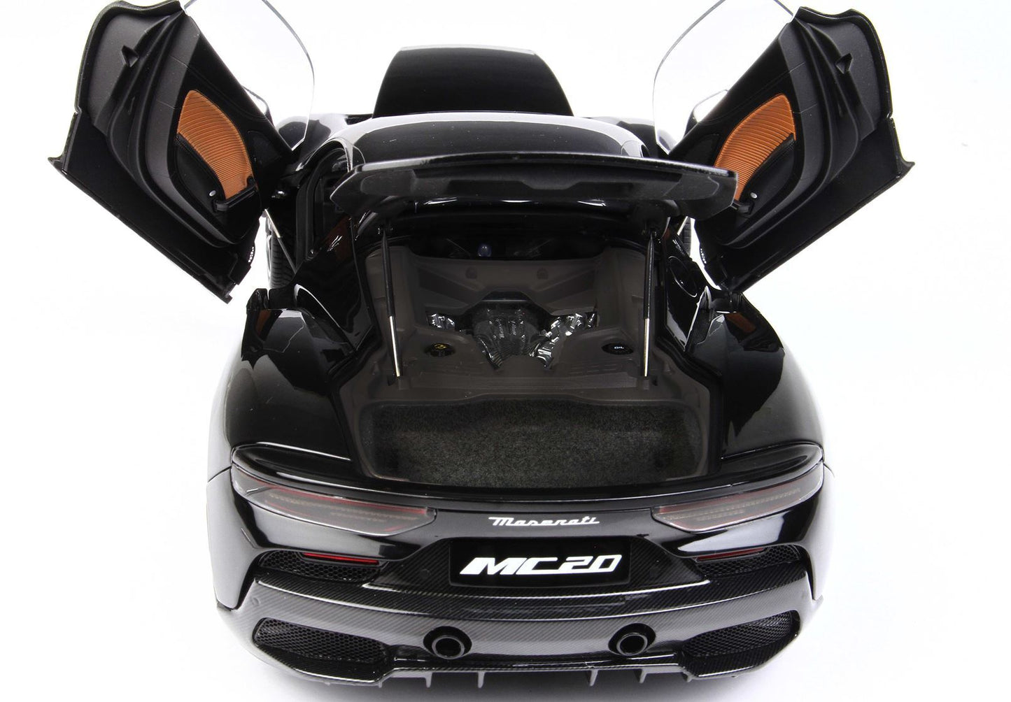 MASERATI MC20 DIECAST FULL OPEN NERO ENIGMA - Vroomi