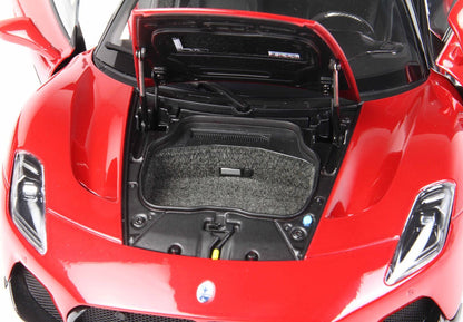 MASERATI MC20 DIECAST FULL OPEN ROSSO VINCENTE TETTO NERO - Vroomi