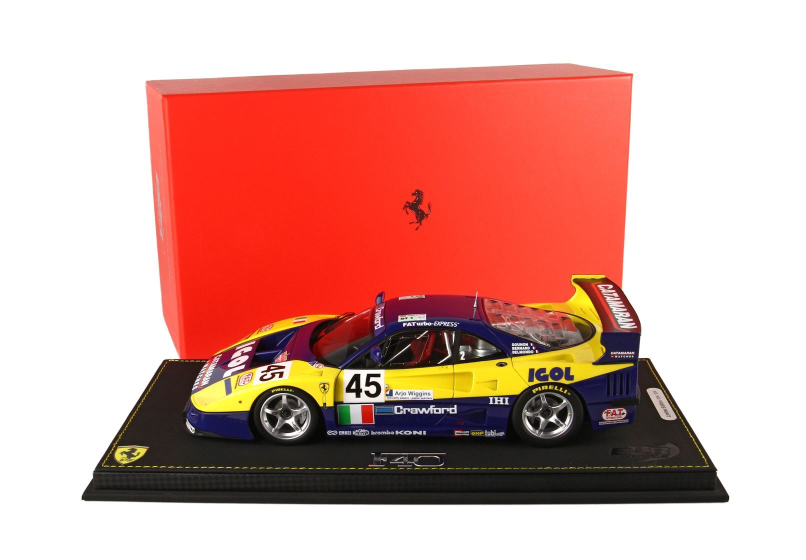 FERRARI F40 LM 24H LE MANS 1996 TEAM ENNEA IGOL RACE N 45 - Vroomi