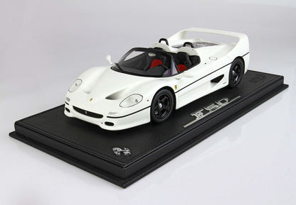FERRARI F50 COUPE 1995 SPIDER VERSION BIANCO AVUS RUOTE RACE - Vroomi