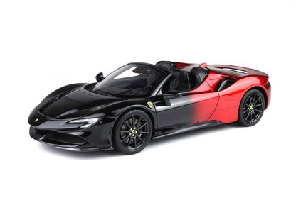 FERRARI SF90 SPIDER ROSSO MAGMA E NERO - Vroomi