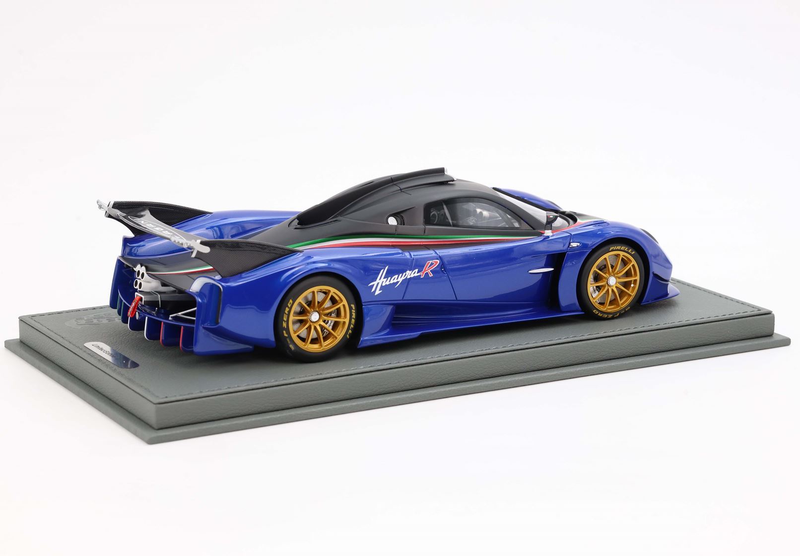 PAGANI HUAYRA R NERO OPACO E BLU FRANCIA - Vroomi