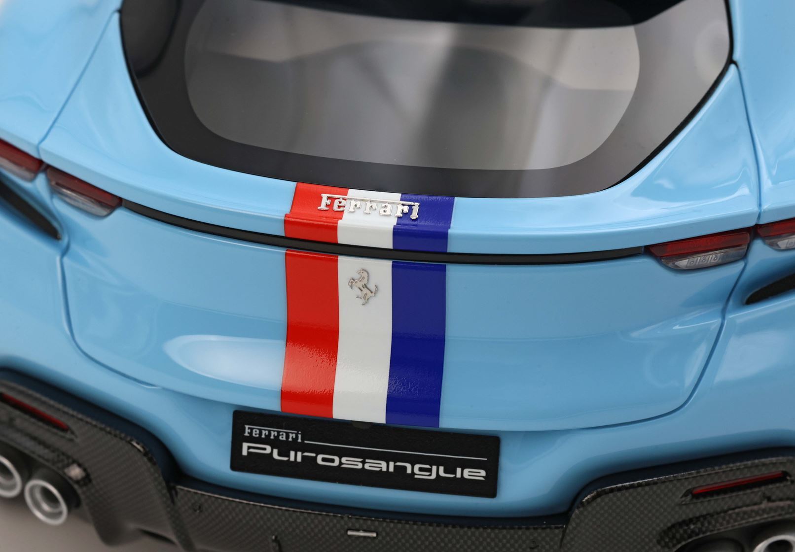 FERRARI PUROSANGUE BASE CARBONIO AZZURRO LA PLATA - Vroomi