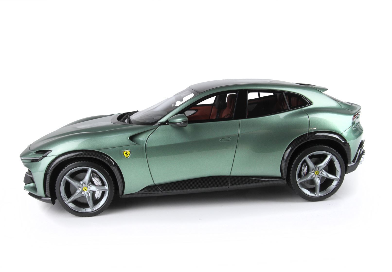 FERRARI PUROSANGUE PERSONAL CAR PIERO LARDI FERRARI VERDE DORA - TETTO FIBRA CARBONIO - Vroomi