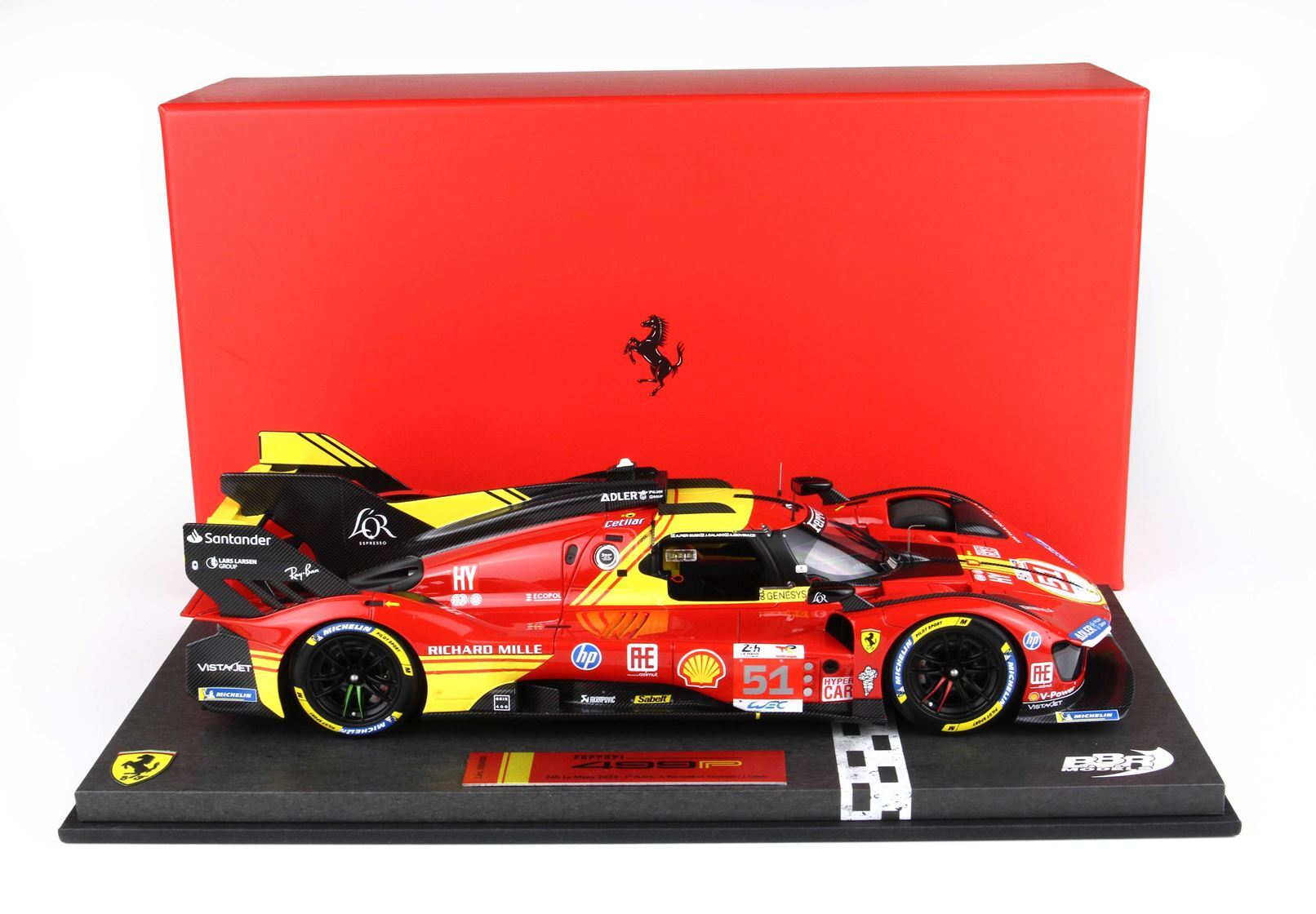 FERRARI 499P CAR N. 51 - 3RD 24H LE MANS 2024 PILOTI PIER GUIDI GIOVINAZZI CALADO - Vroomi