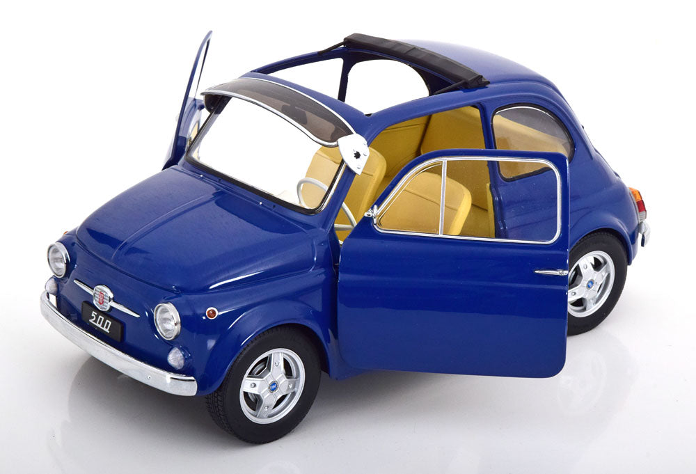 FIAT 500 F CUSTOM DARK BLUE 1968 WITH SUN VISOR AND ABARTH RIMS