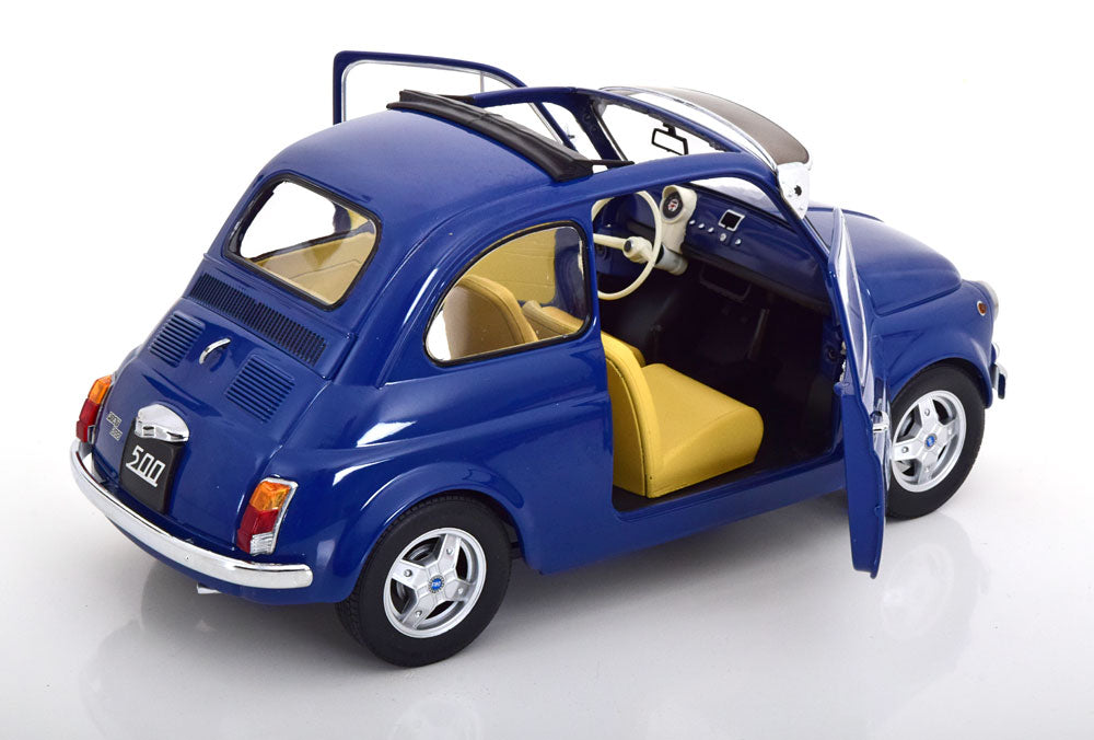 FIAT 500 F CUSTOM DARK BLUE 1968 WITH SUN VISOR AND ABARTH RIMS