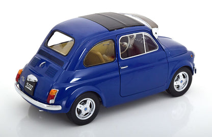FIAT 500 F CUSTOM DARK BLUE 1968 WITH SUN VISOR AND ABARTH RIMS