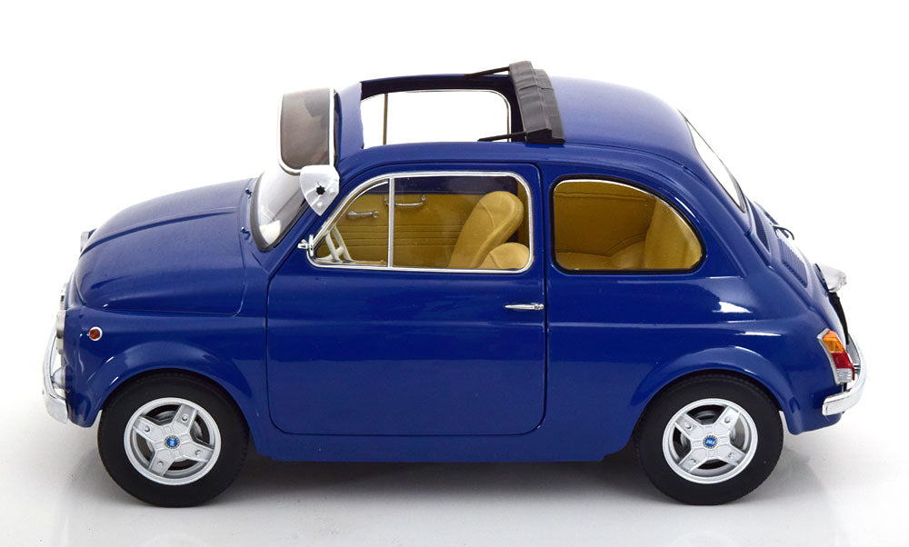 FIAT 500 F CUSTOM DARK BLUE 1968 WITH SUN VISOR AND ABARTH RIMS