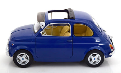 FIAT 500 F CUSTOM DARK BLUE 1968 WITH SUN VISOR AND ABARTH RIMS