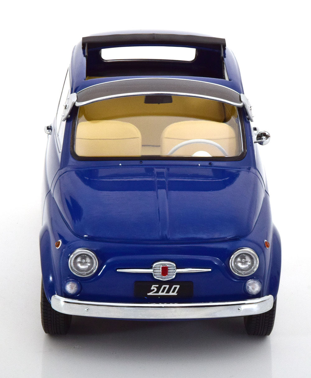 FIAT 500 F CUSTOM DARK BLUE 1968 WITH SUN VISOR AND ABARTH RIMS