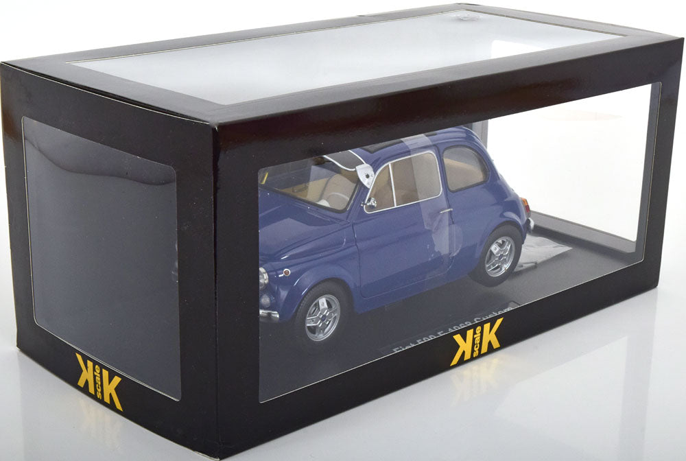 FIAT 500 F CUSTOM DARK BLUE 1968 WITH SUN VISOR AND ABARTH RIMS