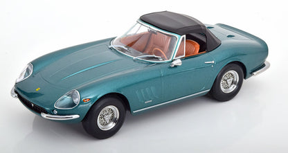 FERRARI 275 GTB4 NART SPYDER GREEN METALLIC 1967 WITH REMOVABLE SOFT-TOP