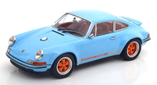 PORSCHE 911 SINGER COUPE LIGHT BLUE &amp; ORANGE