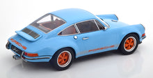 PORSCHE 911 SINGER COUPE LIGHT BLUE &amp; ORANGE