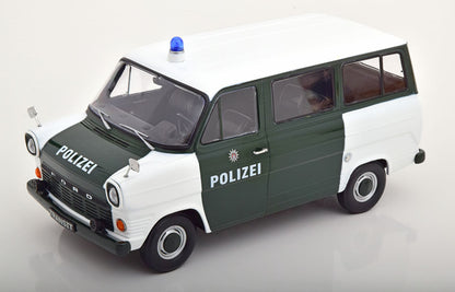 FORD TRANSIT BUS 1965 POLIZEI HAMBURG GERMANY DARK GREEN