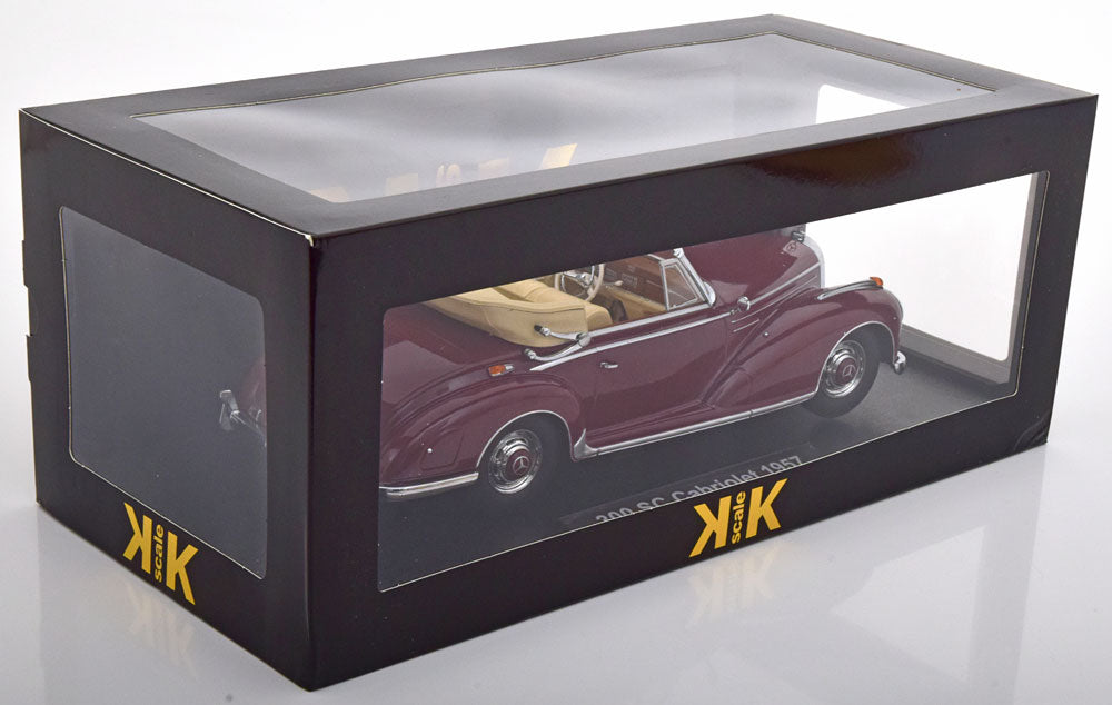 MERCEDES 300SC W188 CABRIO DARK RED 1957