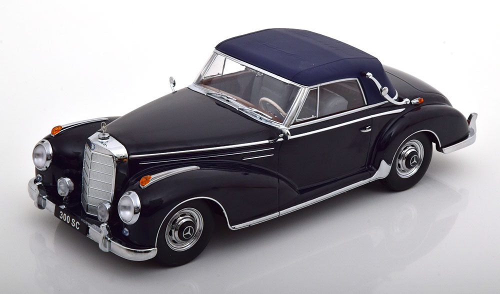 MERCEDES 300SC W188 CABRIO SOFT TOP DARK BLUE 1957