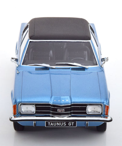 FORD TAUNUS GT SEDAN WITH VINYL ROOF BLUE METALLIC &amp; FLAT BLACK 1971