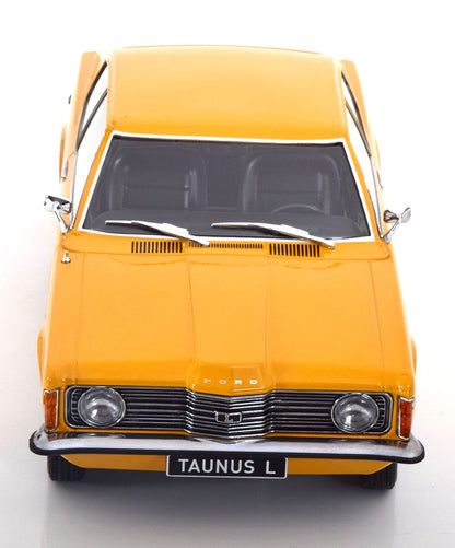 FORD TAUNUS L COUPE OCHRE ROUND HEADLIGHTS 1971