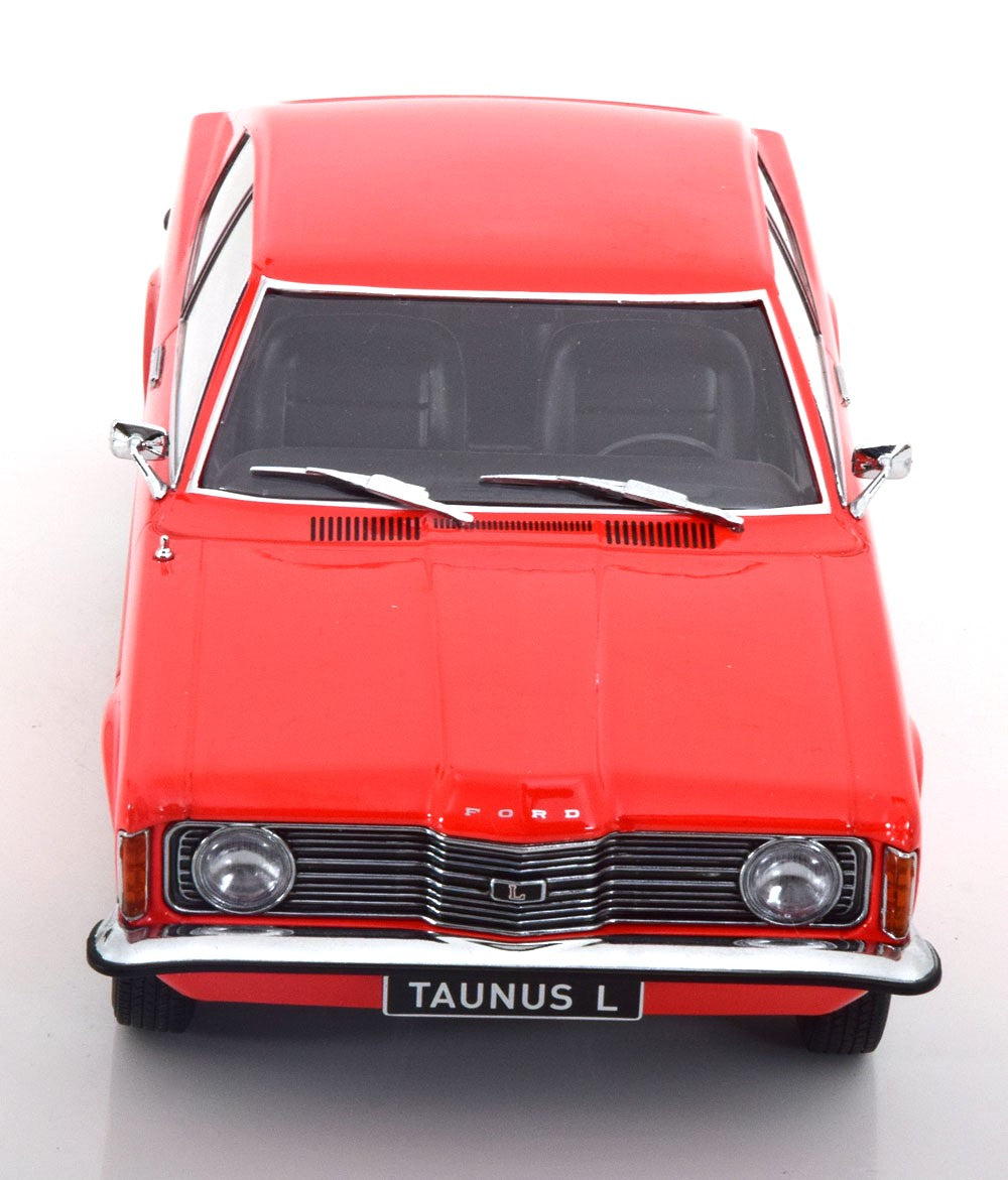 FORD TAUNUS L COUPE LIGHT RED ROUND HEADLIGHTS 1971