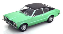 FORD TAUNUS GT COUPE GREEN METALLIC WITH BLACK VINYL ROOF SQUARED HEADLIGHTS 1971