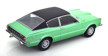 FORD TAUNUS GT COUPE GREEN METALLIC WITH BLACK VINYL ROOF SQUARED HEADLIGHTS 1971
