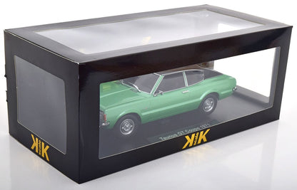FORD TAUNUS GT COUPE GREEN METALLIC WITH BLACK VINYL ROOF SQUARED HEADLIGHTS 1971