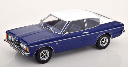 FORD TAUNUS GXL COUPE WITH VINYL ROOF DARK BLUE &amp; FLAT WHITE 1971