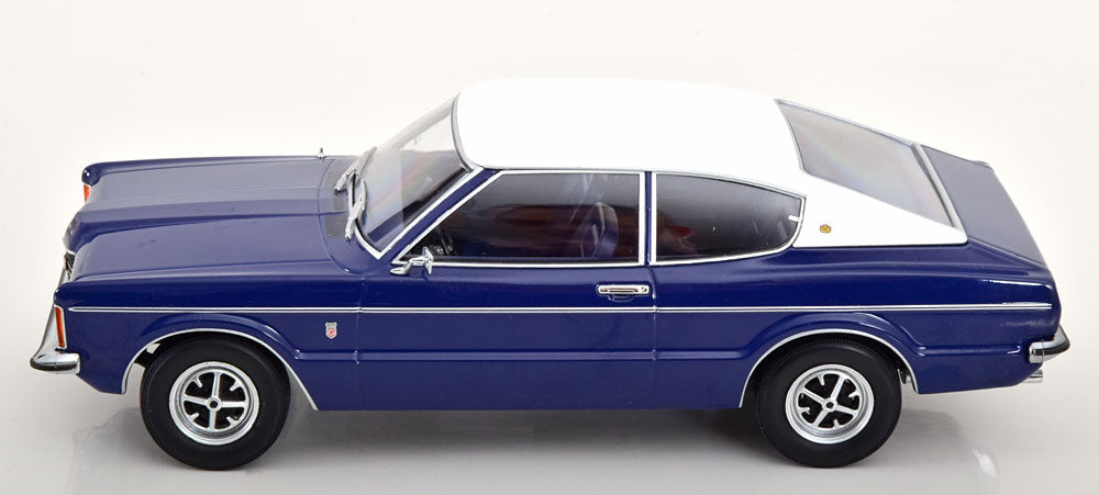 FORD TAUNUS GXL COUPE WITH VINYL ROOF DARK BLUE &amp; FLAT WHITE 1971