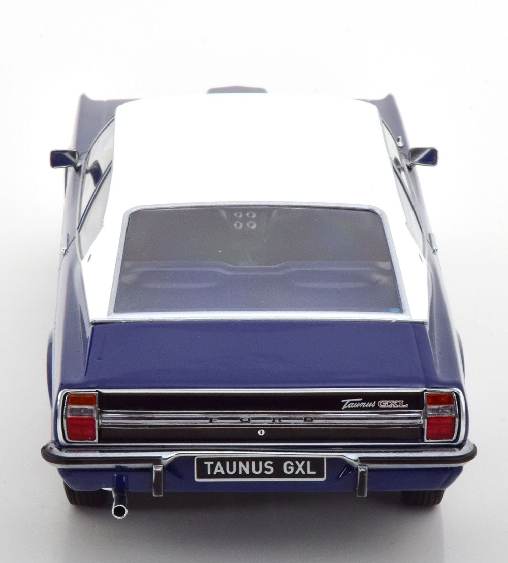 FORD TAUNUS GXL COUPE WITH VINYL ROOF DARK BLUE &amp; FLAT WHITE 1971