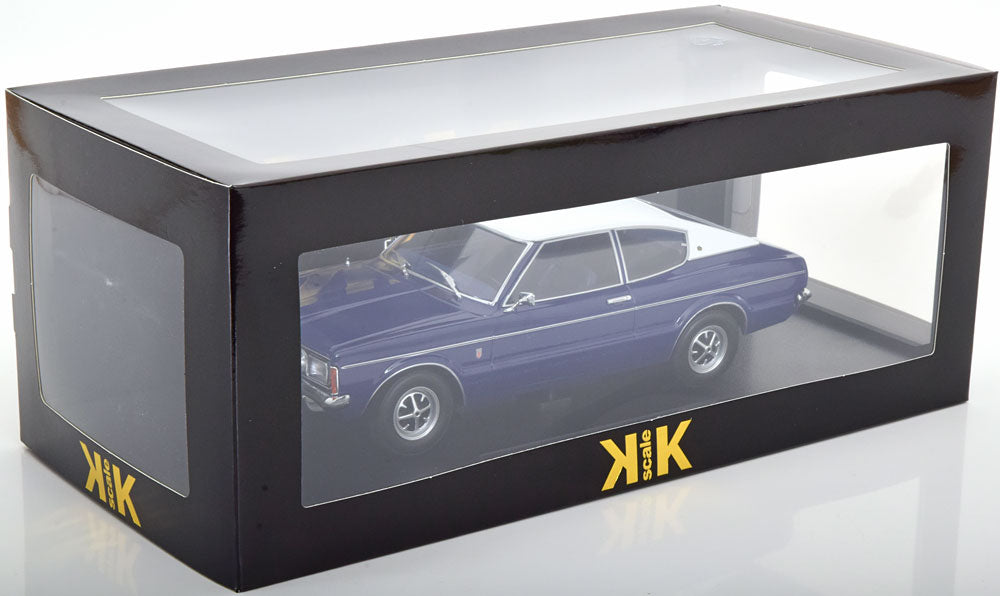 FORD TAUNUS GXL COUPE WITH VINYL ROOF DARK BLUE &amp; FLAT WHITE 1971