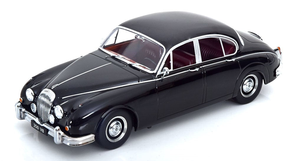JAGUAR DAIMLER 250 V6 LHD BLACK INTERIEUR DARK RED 1962