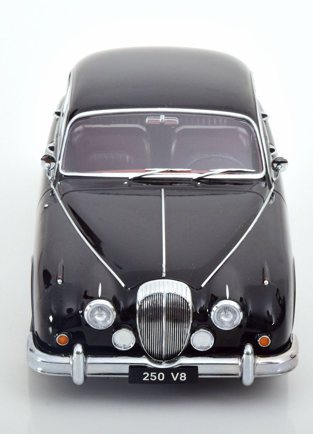 JAGUAR DAIMLER 250 V6 LHD BLACK INTERIEUR DARK RED 1962