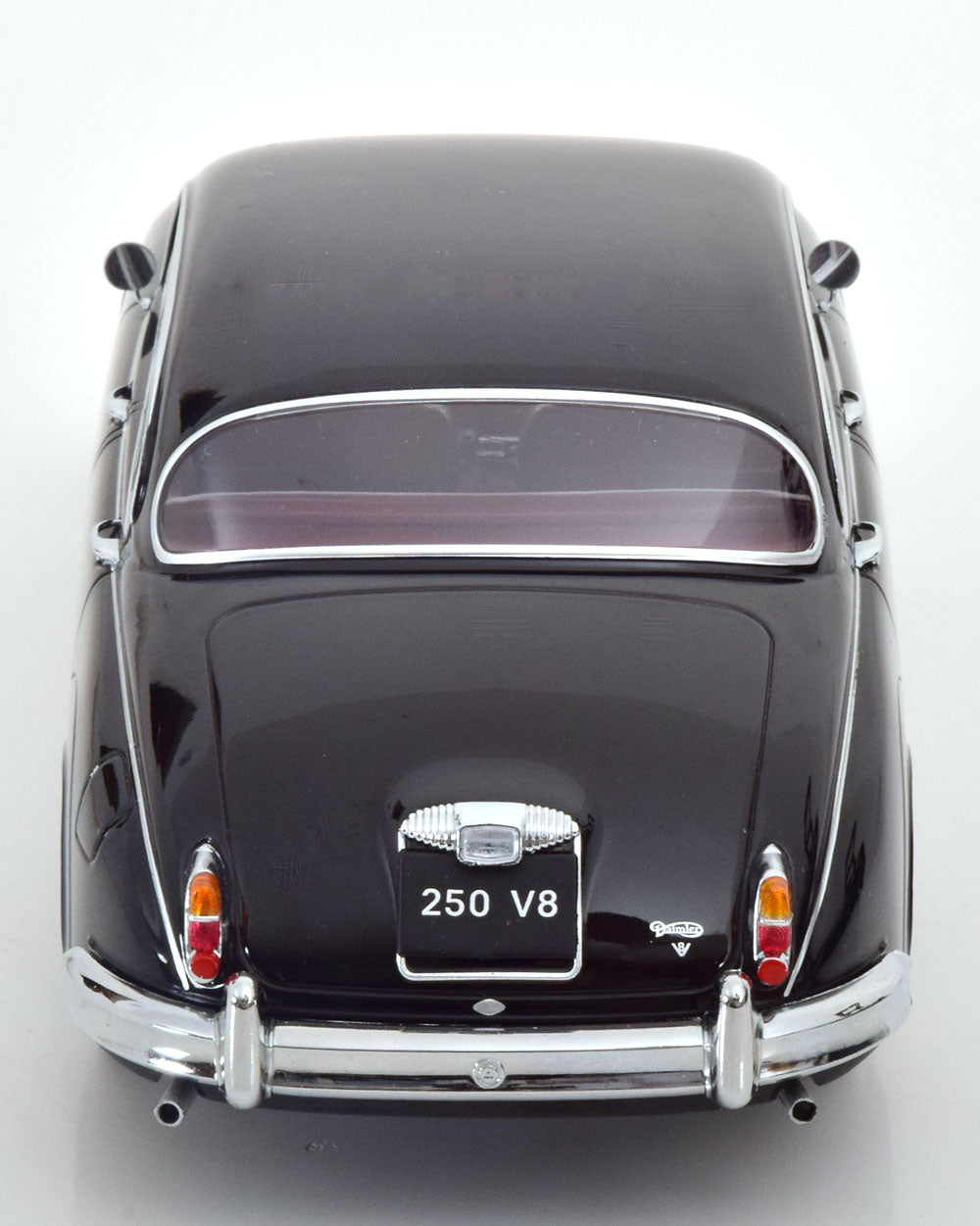 JAGUAR DAIMLER 250 V6 LHD BLACK INTERIEUR DARK RED 1962