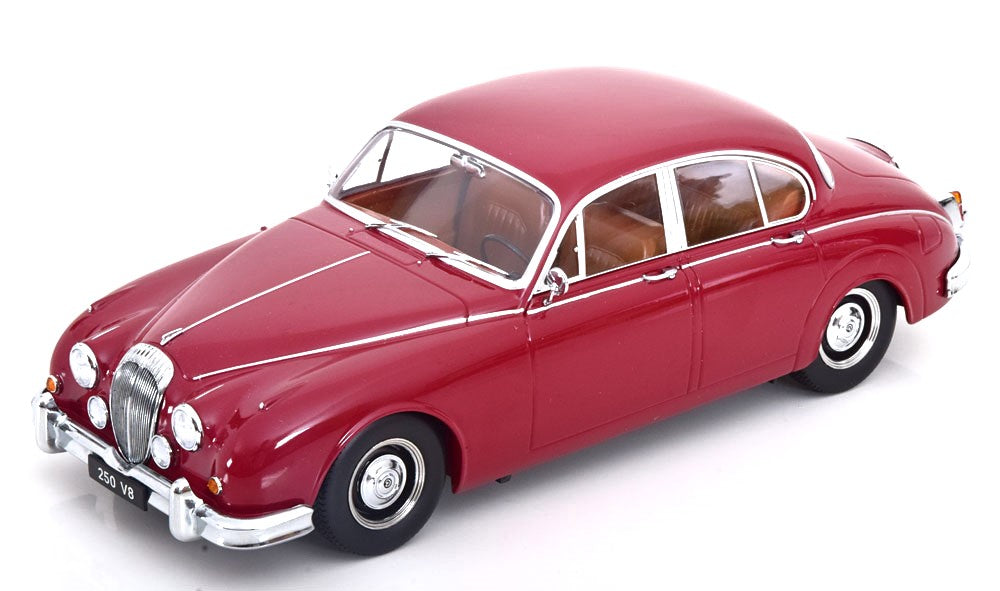 JAGUAR DAIMLER 250 V6 LHD RED INTERIEUR BROWN 1962