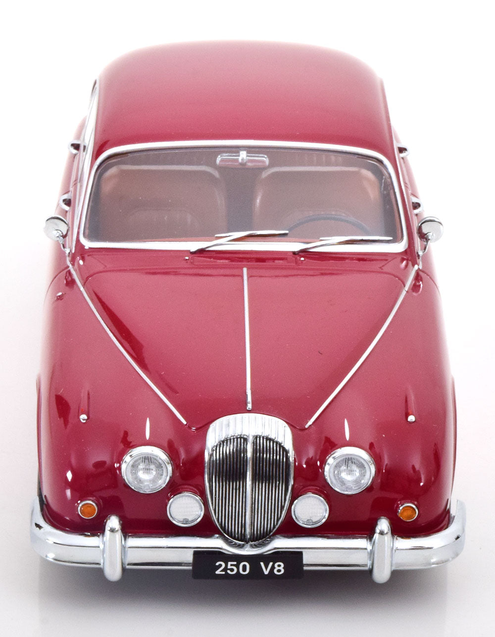 JAGUAR DAIMLER 250 V6 LHD RED INTERIEUR BROWN 1962