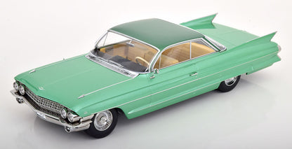 CADILLAC SERIES 62 COUPE DEVILLE 1961 LIGHT GREEN METALLIC &amp; GREEN METALLIC