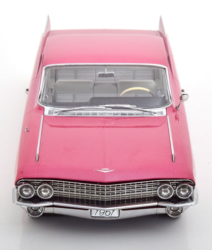 CADILLAC SERIES 62 COUPE DEVILLE 1961 PINK METALLIC