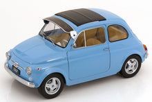 FIAT 500 F CUSTOM WITH ABARTH RIMS LIGHT BLUE 1968