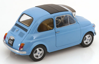 FIAT 500 F CUSTOM WITH ABARTH RIMS LIGHT BLUE 1968