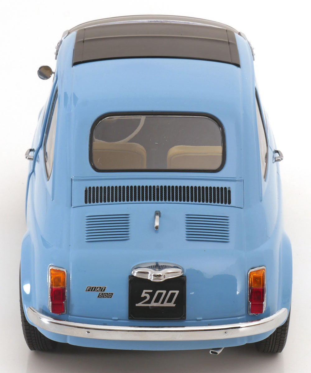 FIAT 500 F CUSTOM WITH ABARTH RIMS LIGHT BLUE 1968