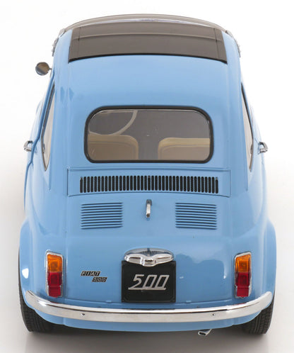 FIAT 500 F CUSTOM WITH ABARTH RIMS LIGHT BLUE 1968
