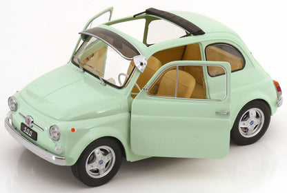 FIAT 500 F CUSTOM WITH ABARTH RIMS MINT GREEN 1968