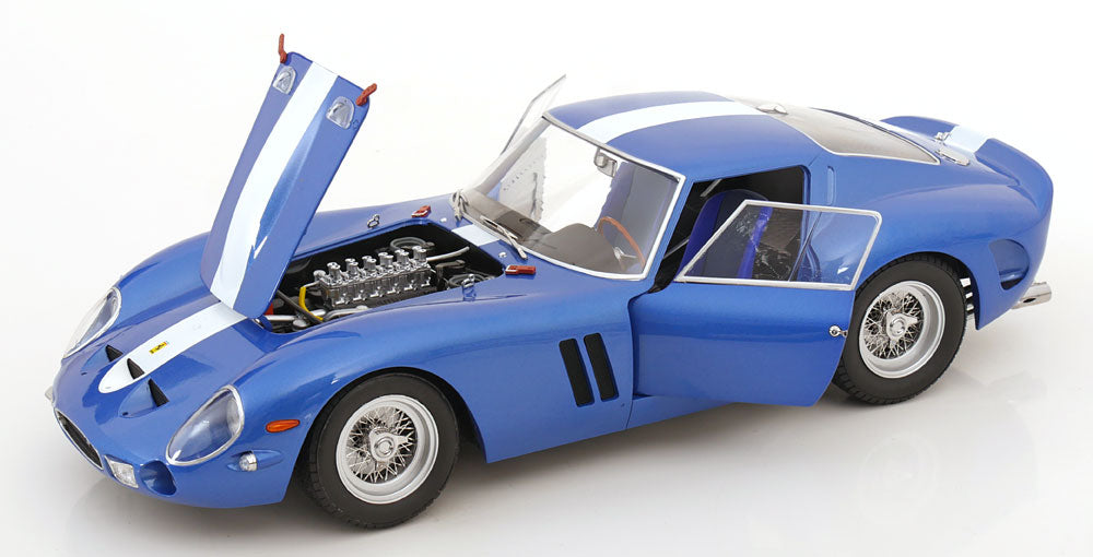 FERRARI 250 GTO BLUE METALLIC & WHITE 1962