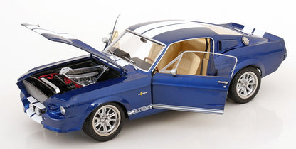 FORD MUSTANG SHELBY GT500 ELEANOR 1967 BLUE METALLIC & WHITE